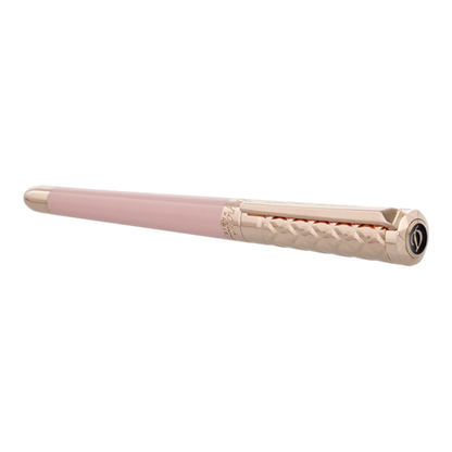 S.T. Dupont Liberté Pink Lacquer & Rose Gold Rollerball Pen, 462678