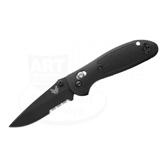 Benchmade Mini Griptilian® Black Grivory® Drop-point