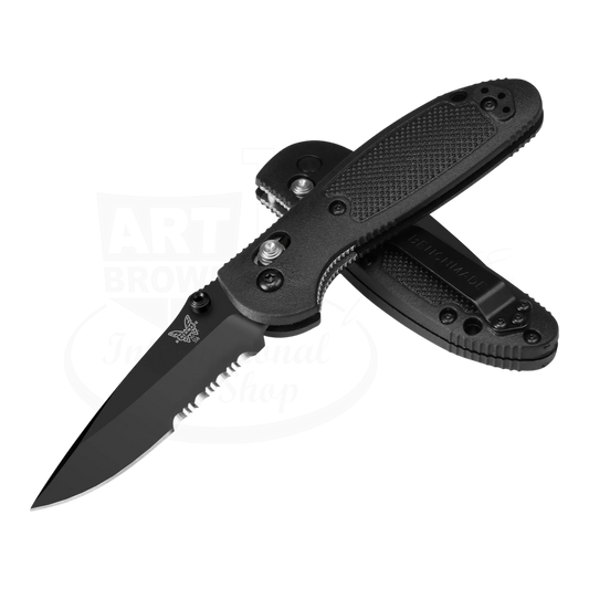 Benchmade Mini Griptilian® Black Grivory® Drop-point