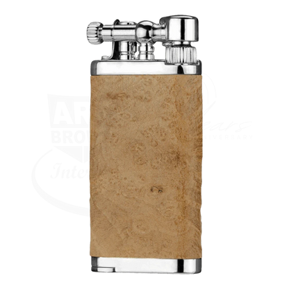 IM Corona Old Boy 64 briarwood tan and silver pipe lighter
