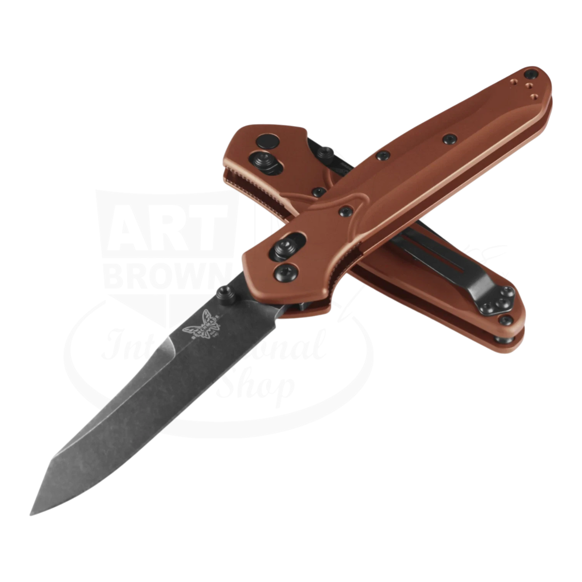 Benchmade Osborne Burnt Copper Aluminum Reverse Tanto