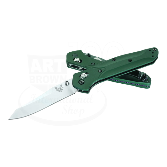 Benchmade Osborne Green Aluminum Reverse Tanto