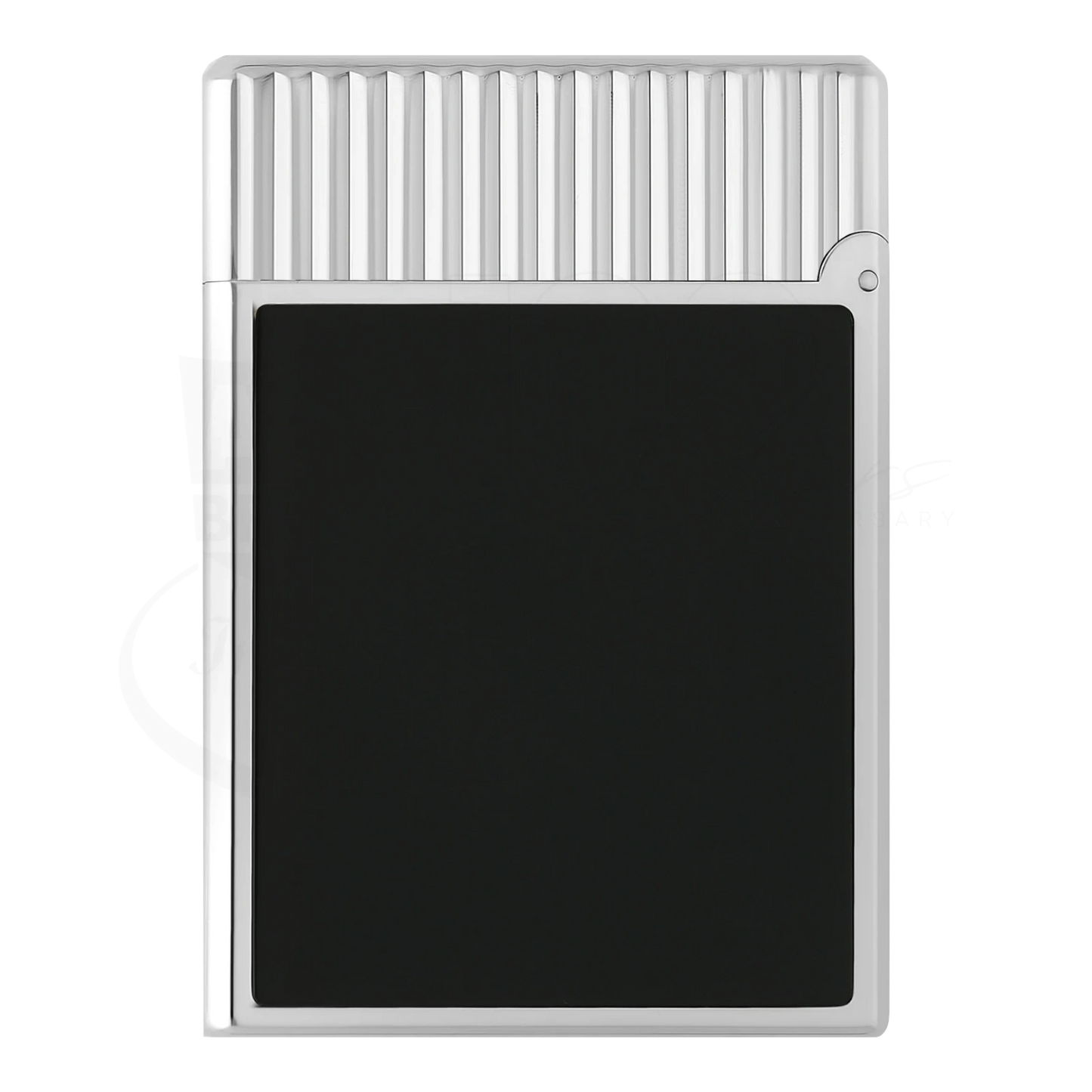 S.T. Dupont Ligne 1 Black Lacquer & Vertical Line Guilloche Lighter