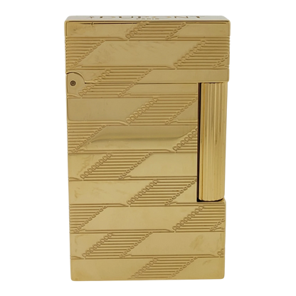 S.T. Dupont Display Model Ligne 2 Perfect Cling Monogram 1872 Gold Lighter, C16178-D