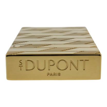 S.T. Dupont Display Model Ligne 2 Perfect Cling Monogram 1872 Gold Lighter, C16178-D
