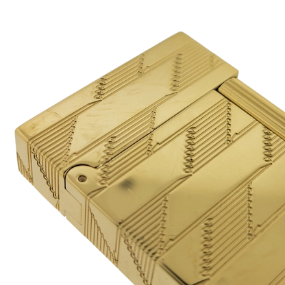 S.T. Dupont Display Model Ligne 2 Perfect Cling Monogram 1872 Gold Lighter, C16178-D