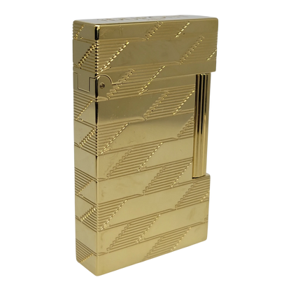 S.T. Dupont Display Model Ligne 2 Perfect Cling Monogram 1872 Gold Lighter, C16178-D