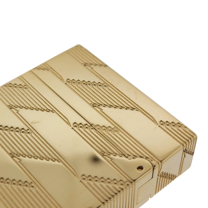 S.T. Dupont Display Model Ligne 2 Perfect Cling Monogram 1872 Gold Lighter, C16178-D