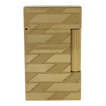 S.T. Dupont Display Model Ligne 2 Perfect Cling Monogram 1872 Gold Lighter, C16178-D