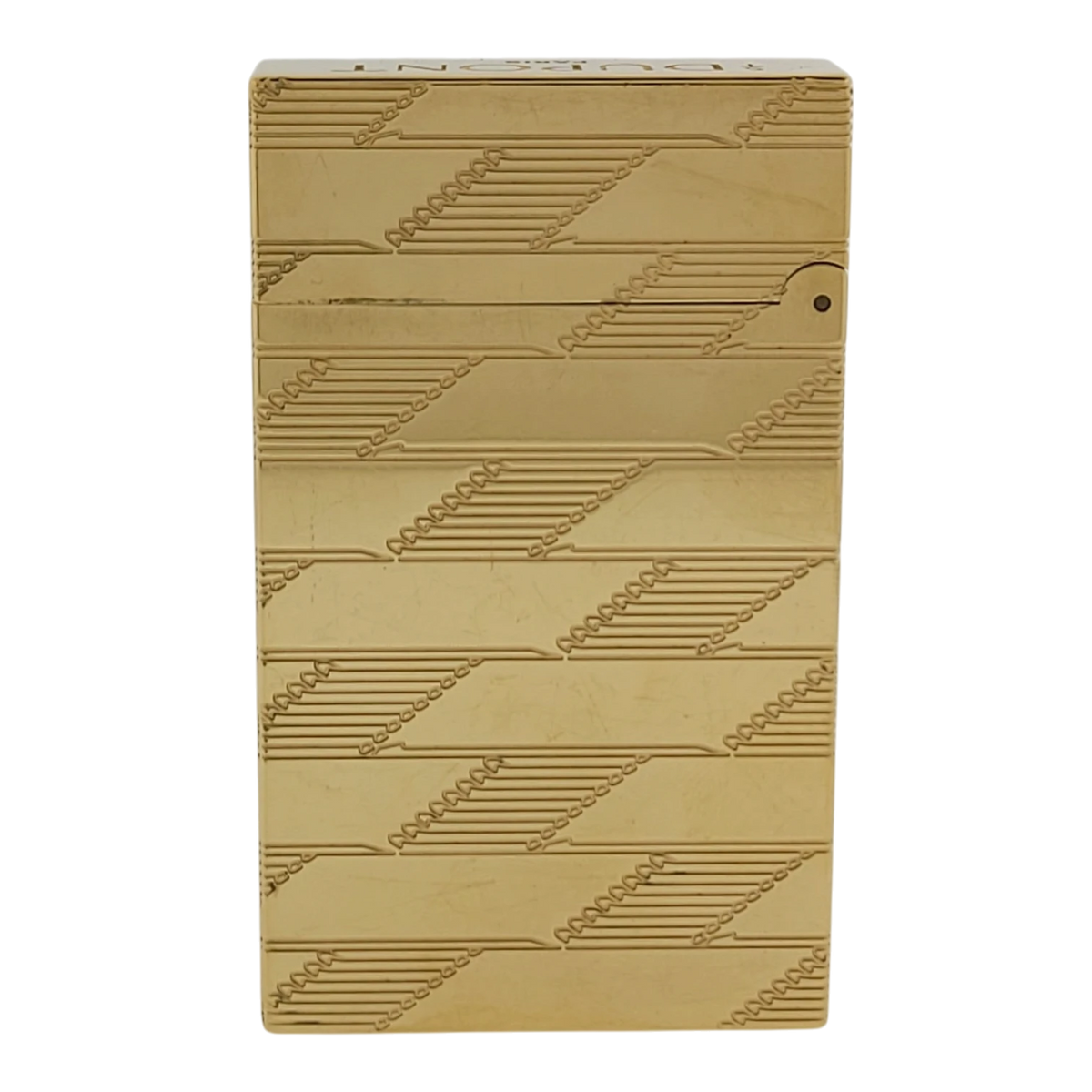 S.T. Dupont Display Model Ligne 2 Perfect Cling Monogram 1872 Gold Lighter, C16178-D