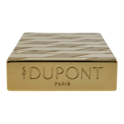 S.T. Dupont Display Model Ligne 2 Perfect Cling Monogram 1872 Gold Lighter, C16178-D