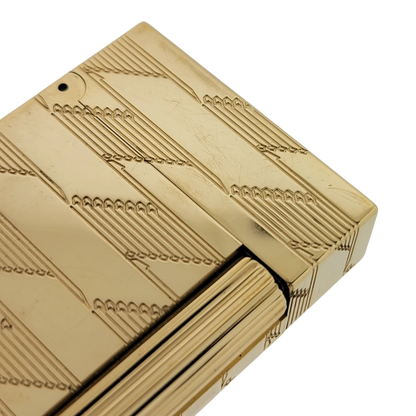 S.T. Dupont Display Model Ligne 2 Perfect Cling Monogram 1872 Gold Lighter, C16178-D