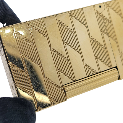 S.T. Dupont Display Model Ligne 2 Perfect Cling Monogram 1872 Gold Lighter, C16178-D