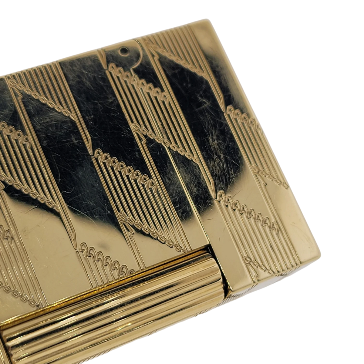 S.T. Dupont Display Model Ligne 2 Perfect Cling Monogram 1872 Gold Lighter, C16178-D