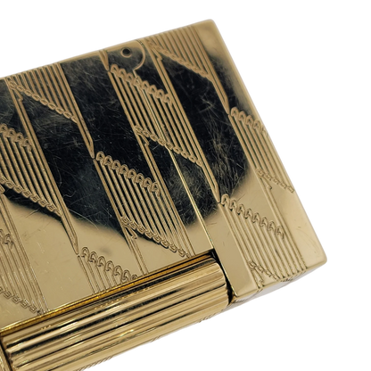S.T. Dupont Display Model Ligne 2 Perfect Cling Monogram 1872 Gold Lighter, C16178-D
