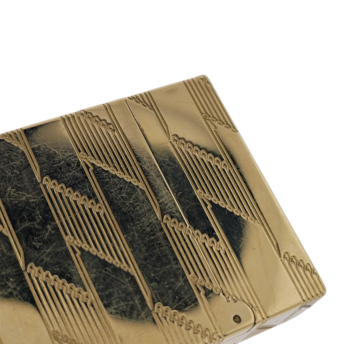 S.T. Dupont Display Model Ligne 2 Perfect Cling Monogram 1872 Gold Lighter, C16178-D