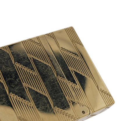 S.T. Dupont Display Model Ligne 2 Perfect Cling Monogram 1872 Gold Lighter, C16178-D