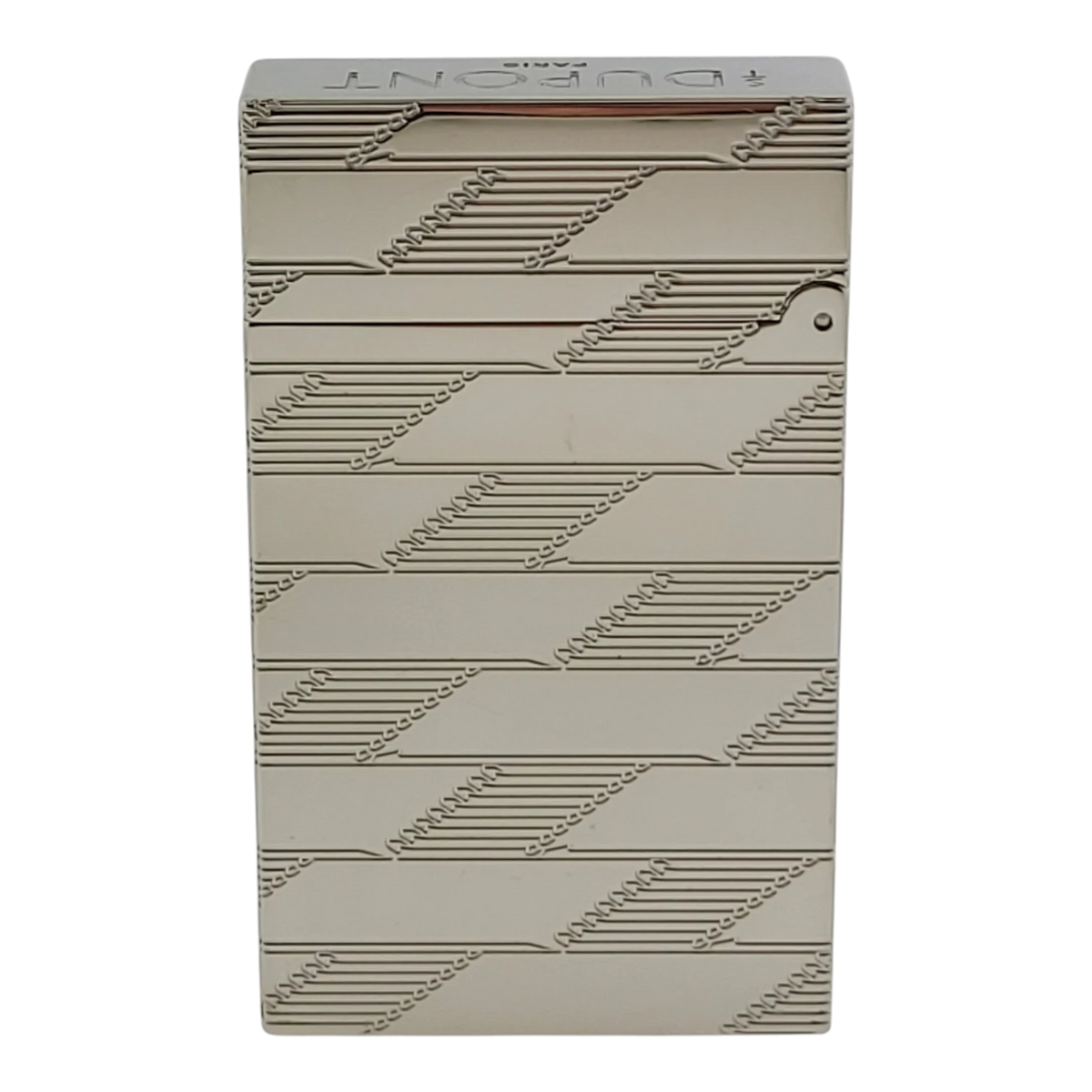 S.T. Dupont Display Model Ligne 2 Perfect Cling Monogram 1872 Palladium Lighter, C16180-D