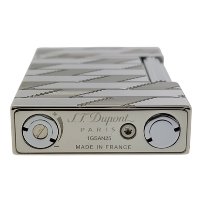 S.T. Dupont Display Model Ligne 2 Perfect Cling Monogram 1872 Palladium Lighter, C16180-D