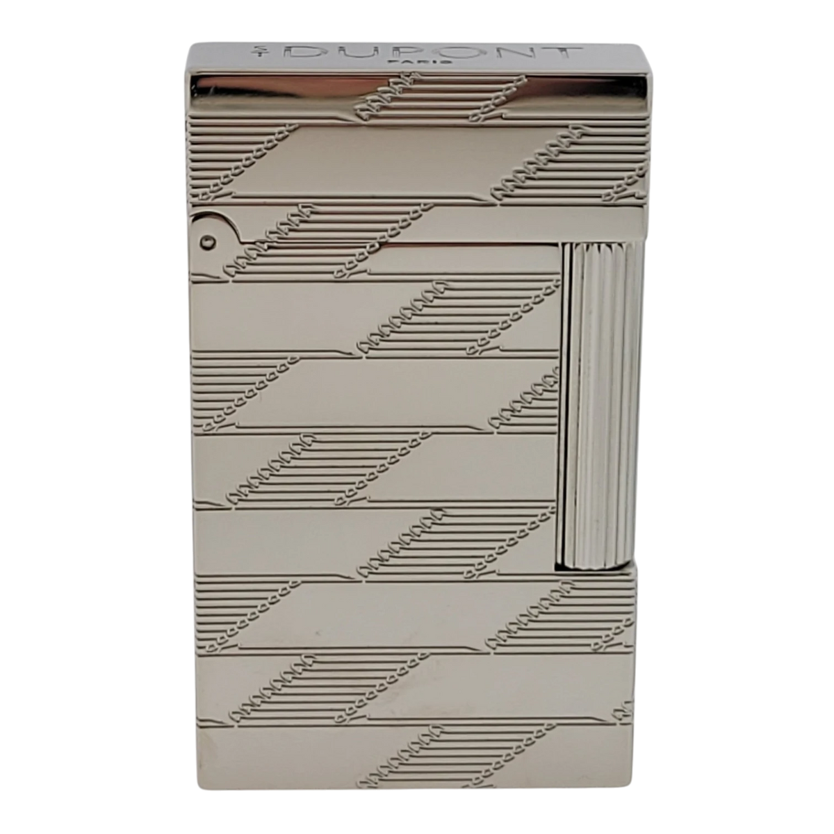 S.T. Dupont Display Model Ligne 2 Perfect Cling Monogram 1872 Palladium Lighter, C16180-D