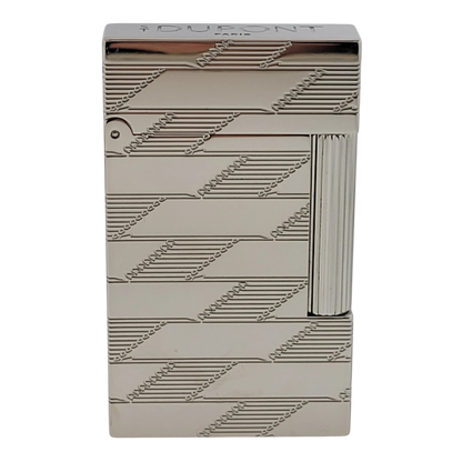 S.T. Dupont Display Model Ligne 2 Perfect Cling Monogram 1872 Palladium Lighter, C16180-D