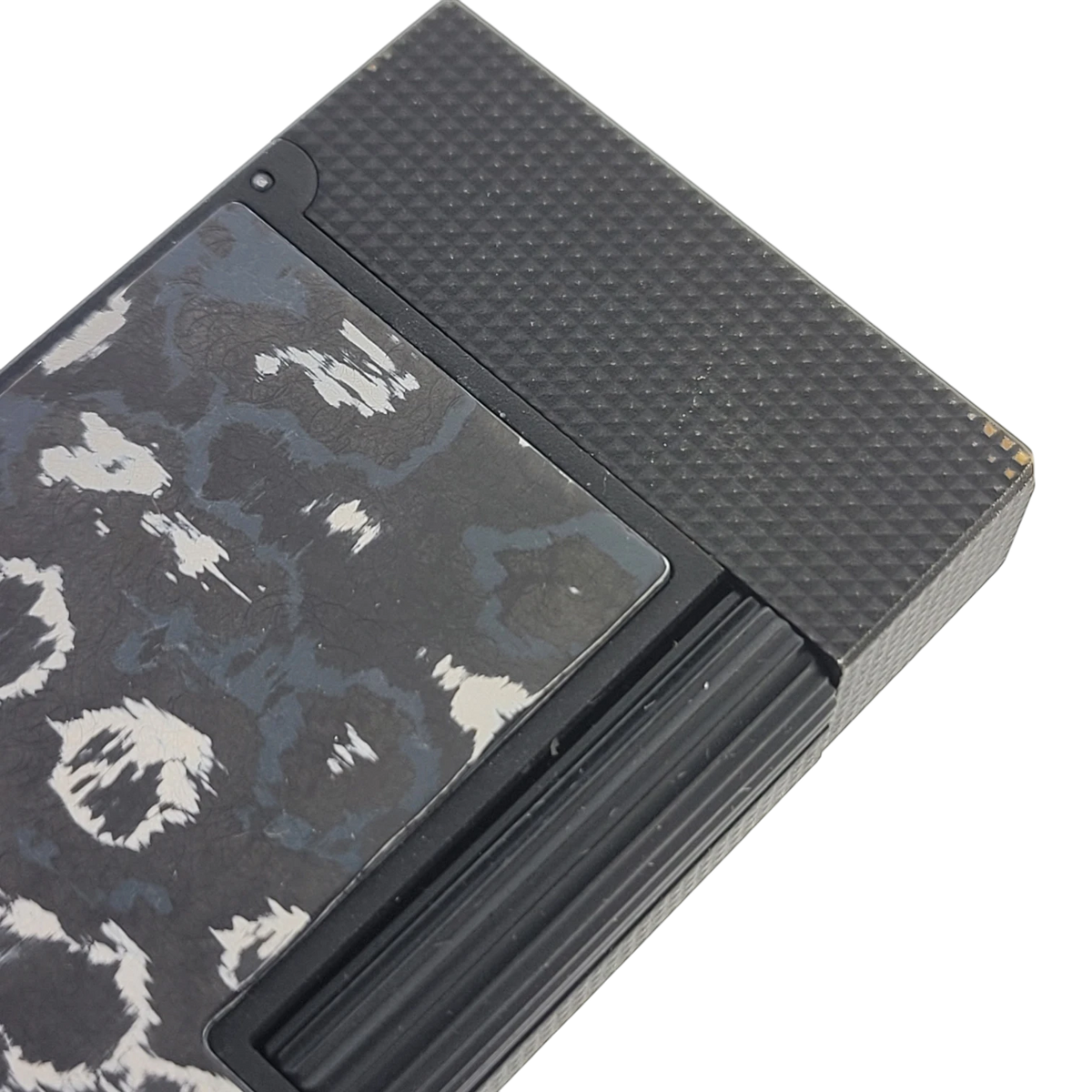 Preowned S.T. Dupont Ligne 2 Perfect Cling Dark Storm Carbon Lighter, C16397DS-D1