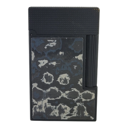 Preowned S.T. Dupont Ligne 2 Perfect Cling Dark Storm Carbon Lighter, C16397DS-D1