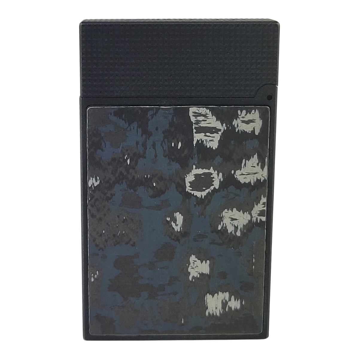 Preowned S.T. Dupont Ligne 2 Perfect Cling Dark Storm Carbon Lighter, C16397DS-D1