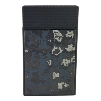 Preowned S.T. Dupont Ligne 2 Perfect Cling Dark Storm Carbon Lighter, C16397DS-D1