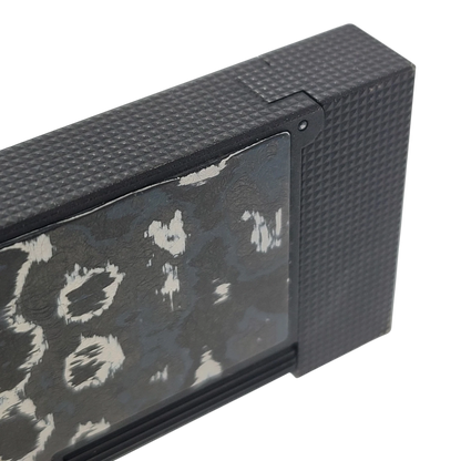 Preowned S.T. Dupont Ligne 2 Perfect Cling Dark Storm Carbon Lighter, C16397DS-D1