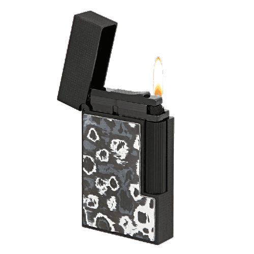 S.T. Dupont Ligne 2 Perfect Cling Dark Storm Carbon Lighter, C16397DS