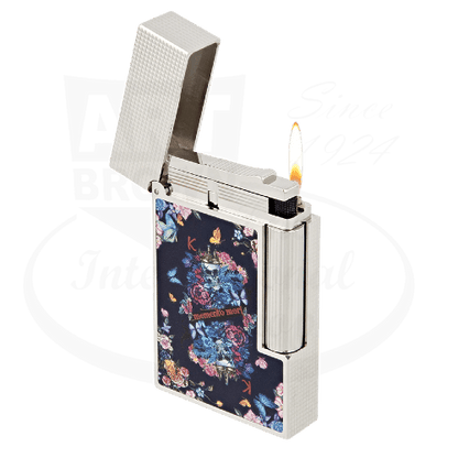 S.T. Dupont Limited Edition Ligne 2 Perfect Cling Skulls and Flowers, C16410