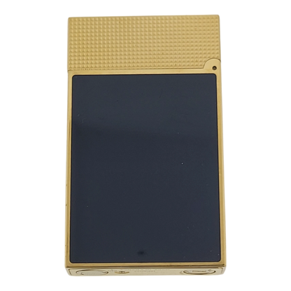 S.T. Dupont Display Model Ligne 2 Perfect Cling Blue Lacquer and Gold, C16457-D1