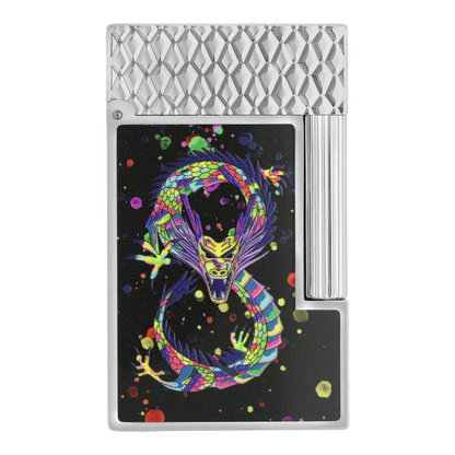 S.T. Dupont Limited Edition Ligne 2 Perfect Cling Year of the Dragon Black Lacquer & Palladium, C16527