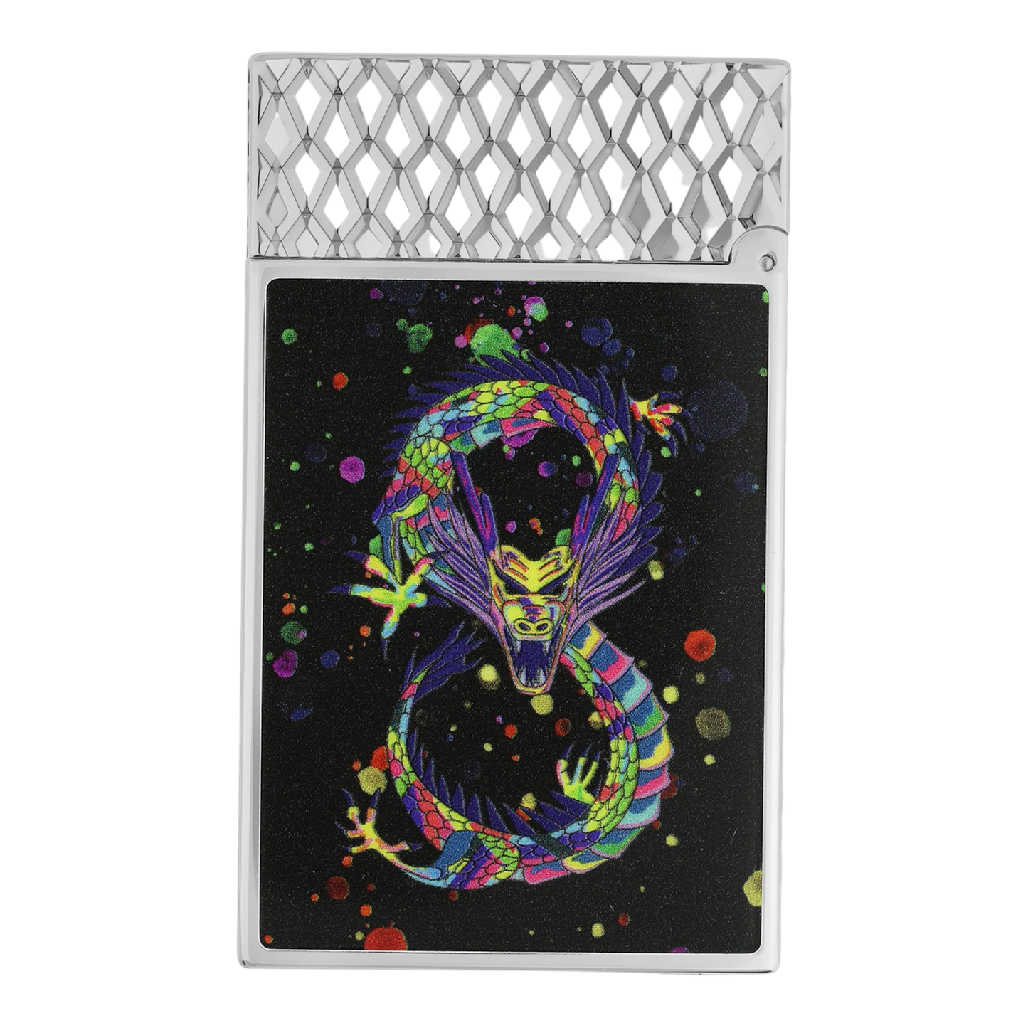 S.T. Dupont Limited Edition Ligne 2 Perfect Cling Year of the Dragon Black Lacquer & Palladium, C16527