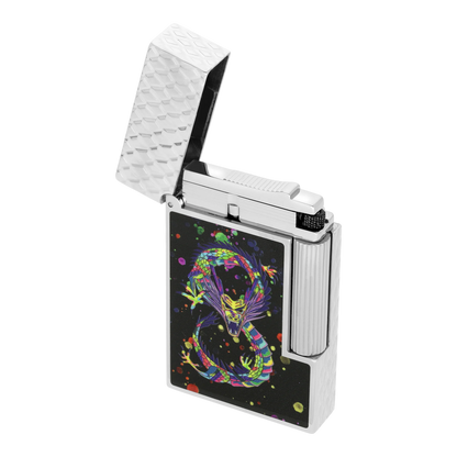 S.T. Dupont Limited Edition Ligne 2 Perfect Cling Year of the Dragon Black Lacquer & Palladium, C16527