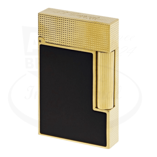 S.T. Dupont Ligne 2 Perfect Cling Microdiamond Head Matte Black with Gold Lighter, C16601