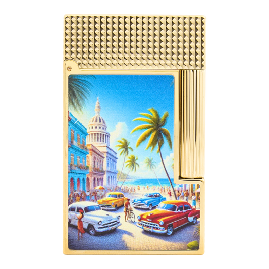 S.T. Dupont Ligne 2 Perfect Cling Cuba Beach Lighter, C16601CB
