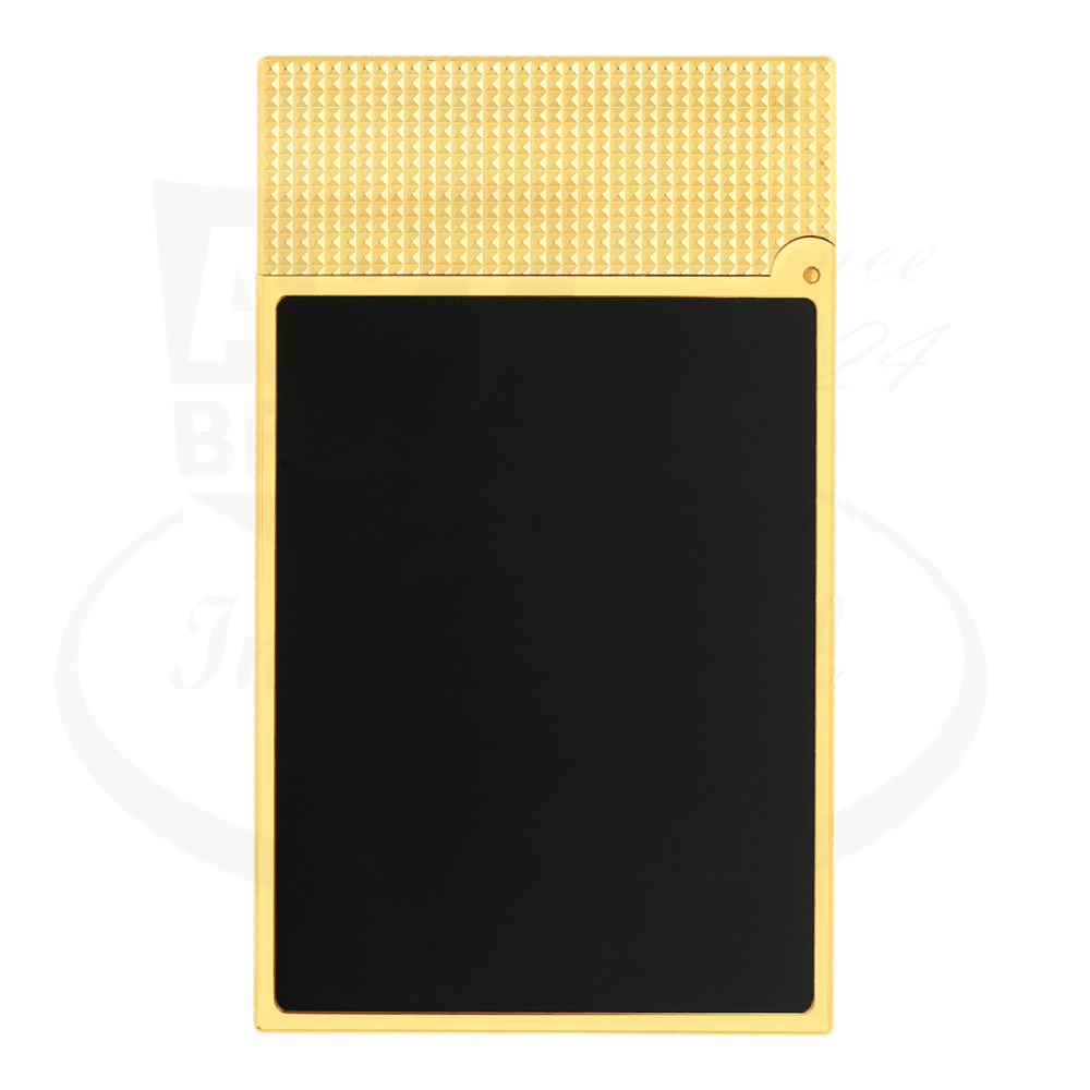 S.T. Dupont Ligne 2 Perfect Cling Microdiamond Head Matte Black with Gold Lighter, C16601