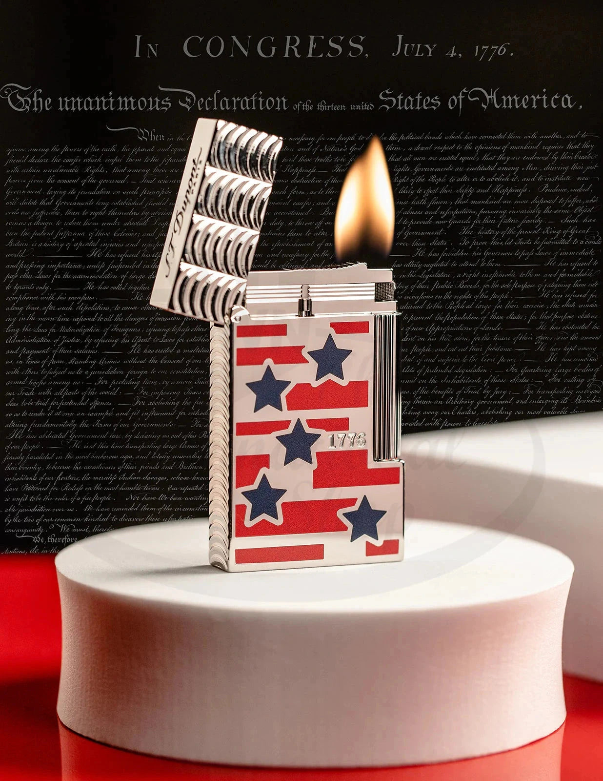 S.T. Dupont Limited Edition Ligne 2 Perfect Cling Declaration of Independence Lighter, C16680