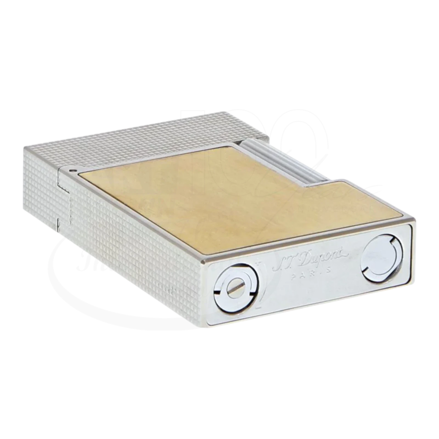 S.T. Dupont Ligne 2 Small Diamond Head Perfect Cling with Gold Brushed Finish, C18601