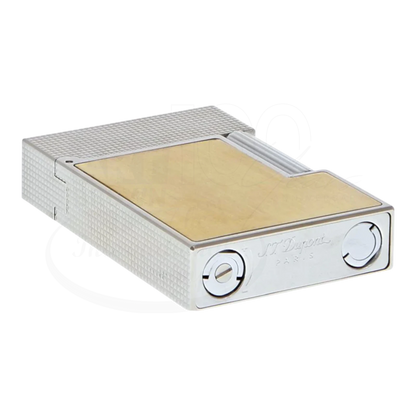 S.T. Dupont Ligne 2 Small Diamond Head Perfect Cling with Gold Brushed Finish, C18601