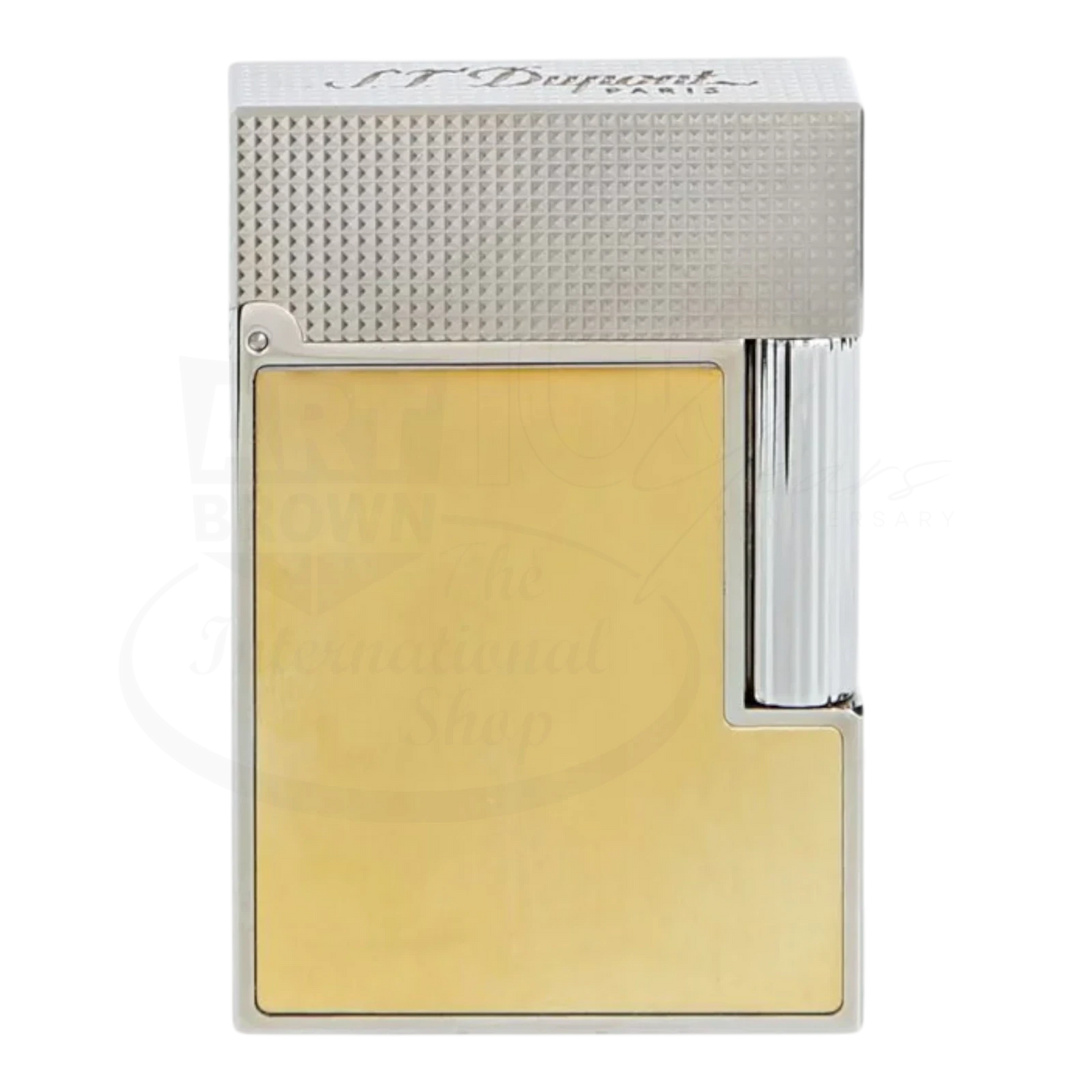 S.T. Dupont Ligne 2 Small Diamond Head Perfect Cling with Gold Brushed Finish, C18601