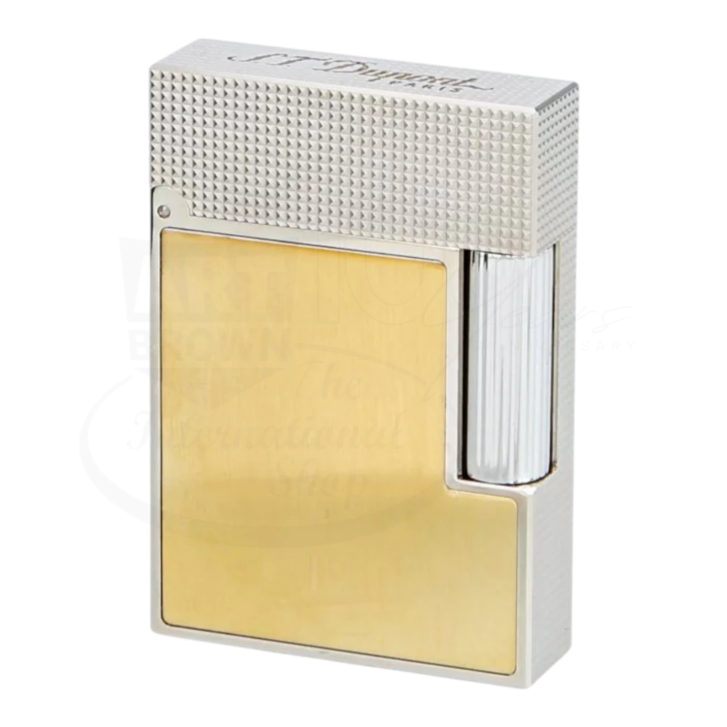 S.T. Dupont Ligne 2 Small Diamond Head Perfect Cling with Gold Brushed Finish, C18601