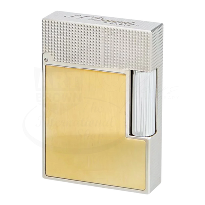 S.T. Dupont Ligne 2 Small Diamond Head Perfect Cling with Gold Brushed Finish, C18601