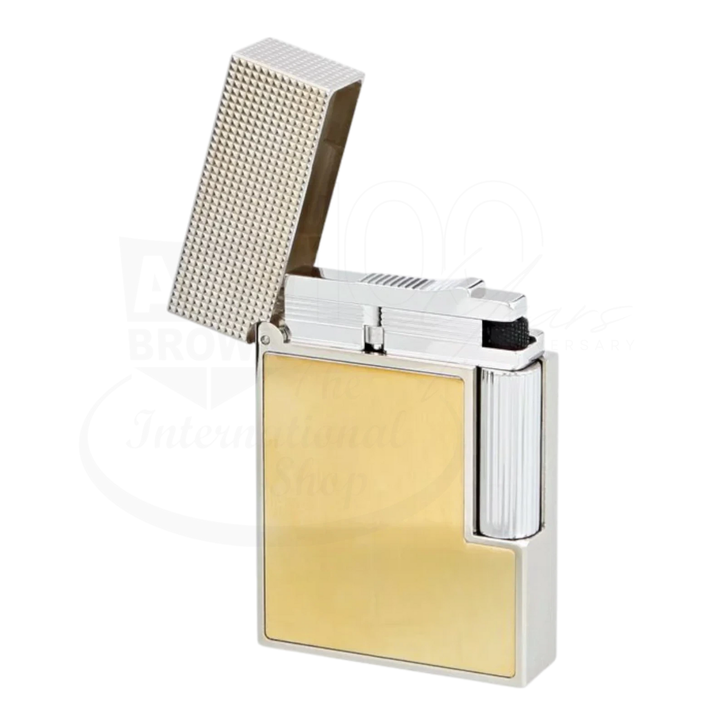 S.T. Dupont Ligne 2 Small Diamond Head Perfect Cling with Gold Brushed Finish, C18601