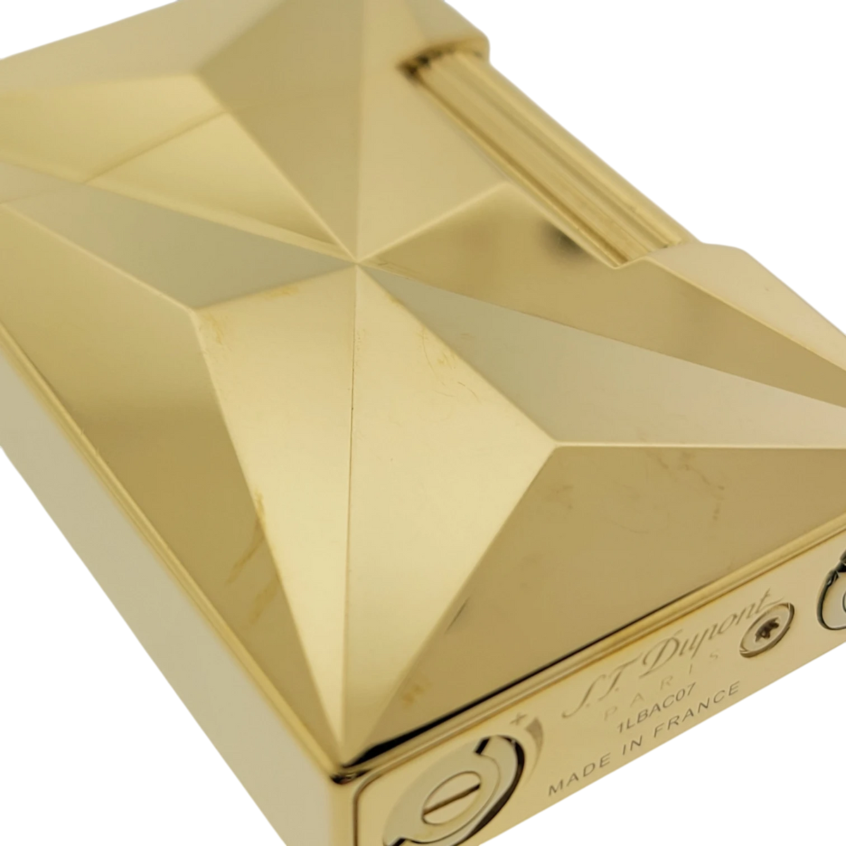 S.T. Dupont Display Model Ligne 2 Small Fire X Gold Lighter, C18611-D
