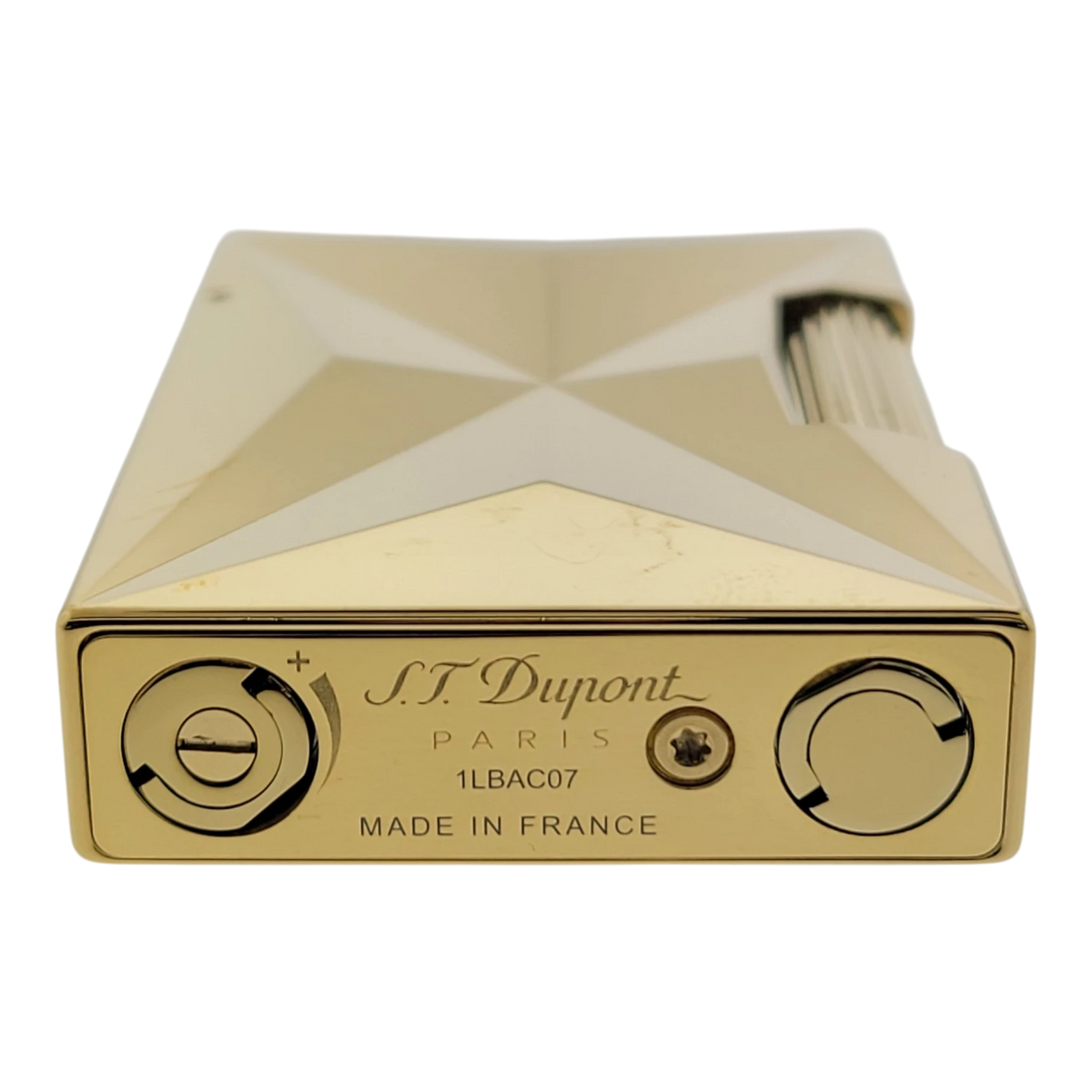 S.T. Dupont Display Model Ligne 2 Small Fire X Gold Lighter, C18611-D