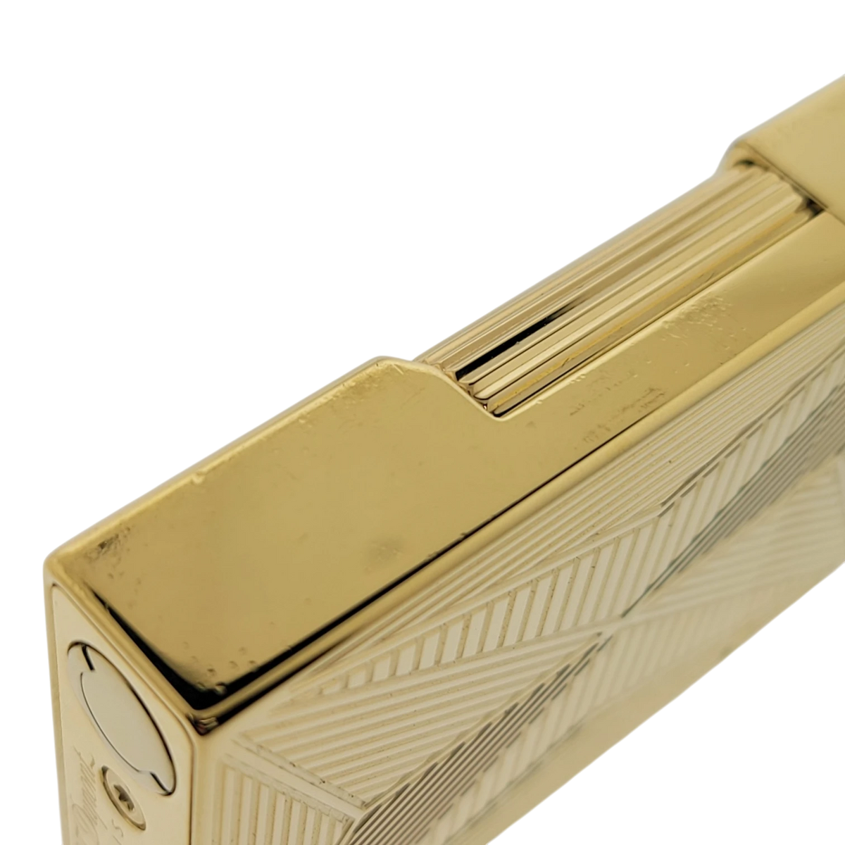 S.T. Dupont Display Model Ligne 2 Small Fire X Gold Lighter, C18611-D