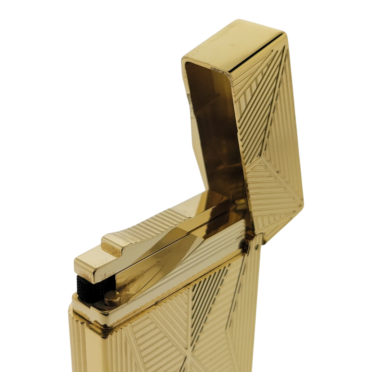S.T. Dupont Display Model Ligne 2 Small Fire X Gold Lighter, C18611-D